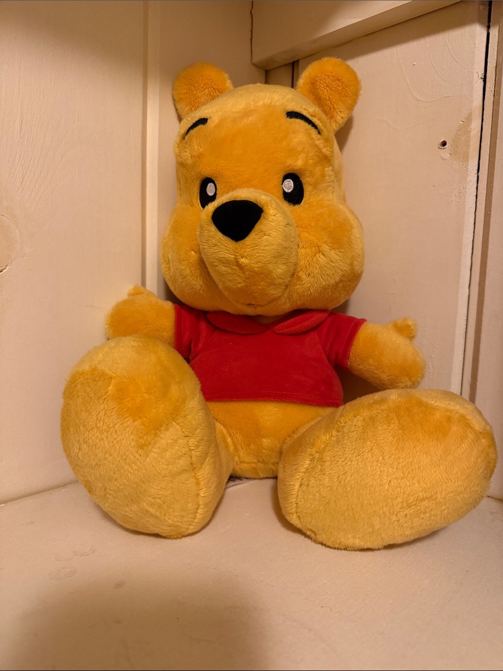 Disney Winnie the Pooh Plush - Yellow with Red Shirt